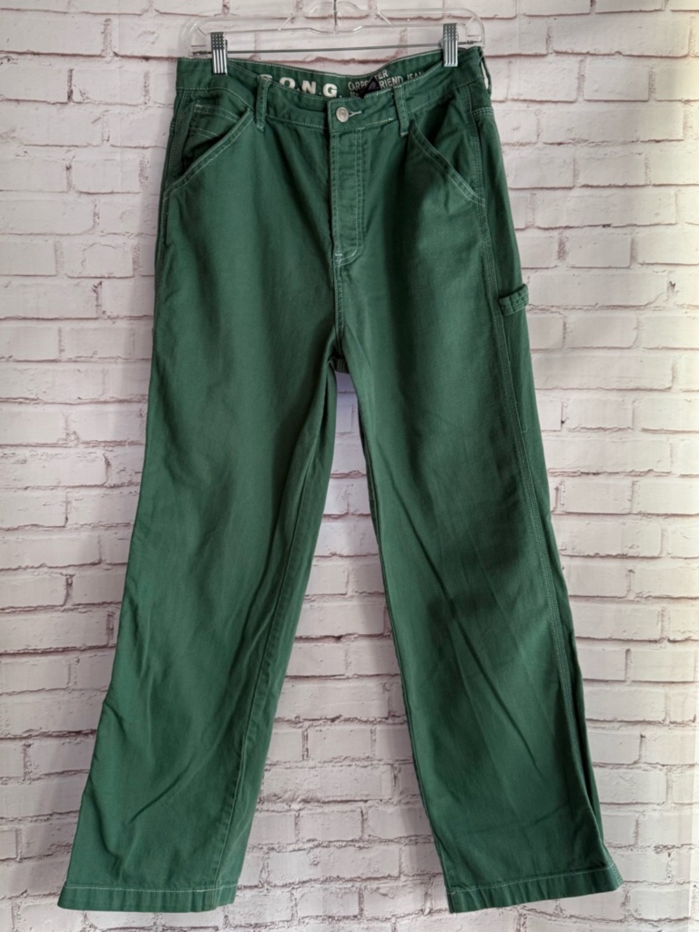 Dark‎ Green Straight-Leg Carpenter Jeans